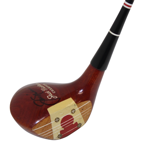 Jack Nicklaus Signed MacGregor Jack Nicklaus Champion 813W Persimmon Fancy Face 4 Wood JSA ALOA