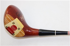 Jack Nicklaus Signed MacGregor 'Jack Nicklaus Champion' 813W Persimmon Fancy Face 4 Wood JSA ALOA