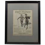 The Saturday Evening Post Golf Themed Right-Posture Boys Clothes Advertisement - Framed
