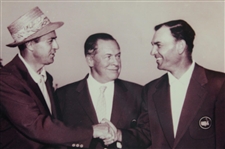 Snead, Jones & Hogan Shaking Hands '1952' Presentation Photo - Framed