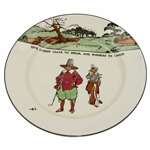 Royal Doulton Crombie 17th Century Pilgrim Golfers Give Losers To Speak And Winners To Laugh Plate