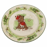 c.1920 Humorous Ceramic One Up & One To Play Plate Made By Warwick