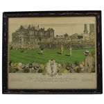 Bobby Jones Winning the British Open at St. Andrews Currier & Ives Print - Framed