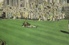 Bobby Jones Winning the British Open at St. Andrews Currier & Ives Print - Framed