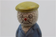 Bramble 'Dunlop Man' Golfer w/Yellow Cap & Lt Blue Jacket w/Red Canisters/Holders