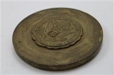 Brass USGA Logo/Seal Medallion Paperweight - USGA Originally Organized in 1894