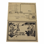 Golf Themed After Exposing Bring Your Films to film Developing Order/Processing Envelope