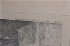 'A Winter Evening' by Dendy Sadler Etched by James Dobie - Framed