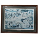 Ltd Ed The Grand Slam Nicklaus, Sarazen, Player & Hogan Print #1278/1500 - Framed