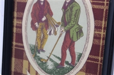 Captain Of The Hon. Company of Edinburgh Golfers Knitted Presentation Piece - Framed