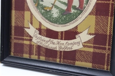 Captain Of The Hon. Company of Edinburgh Golfers Knitted Presentation Piece - Framed