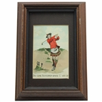 c.1900 Gof The Game Scotchmen Knock "L" Out Of Print -Framed