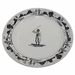 1946 Warwick Bobby Jones Golfer Mid Swing Porcelain Dish/Plate