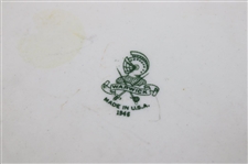 1946 Warwick Bobby Jones Golfer Mid Swing Porcelain Dish/Plate