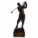 Post-Swing Male Golfer Statue