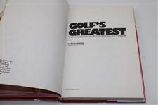 1978 'Golf's Greatest The Legendary World Golf Hall of Famers' First Edition Book Signed by Author Ross Goodner