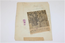 1927 Bobby Jones 'Wins the US Amateur' Trophy Presentation with W.C. Fownes