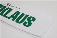 Jack Nicklaus Signed 'Nicklaus' Caddie Jacket White w/Green Nameplate JSA ALOA