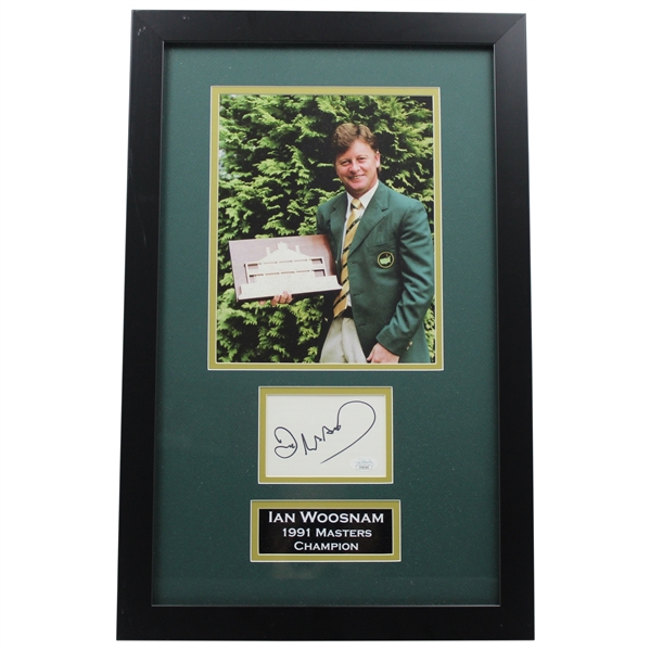 Ian Woosnam Signed 1991 Masters Champion Display JSA #VV80560 -Framed