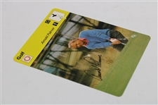 Arnold Palmer Signed 1978 Sportscaster Oversize Card JSA ALOA