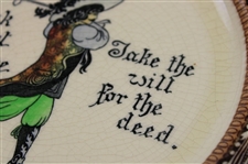 Royal Doulton Proverb 'An Oak is not….for the deed' Series Ware Plate