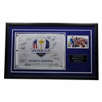 Rory, Rahm, Hovland & Full Winning Europe Signed 2023 Ryder Cup at Marco Simone Flag Display - Framed BAS #AC49723