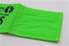 Champion Ben Curtis Signed 2003 Open Championship at Royal St. Georges Press Armband JSA ALOA