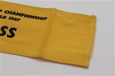 1987 Open Championship at Muirfield Press Armband - Nick Faldo Winner