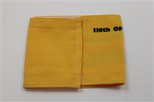 1987 Open Championship at Muirfield Press Armband - Nick Faldo Winner