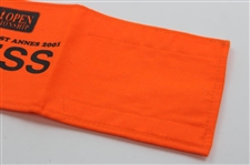 2001 Open Championship at Royal Lytham & St. Annes Press Armband - David Duval Winner
