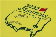 Hideki Matsuyama & Shota Hayafuki Signed 2022 Masters Embroidered Flag Beckett #BR24730