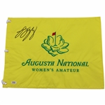 Rose Zhang Signed Augusta National Womens Amateur Embroidered Flag PSA #AO48890