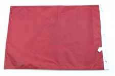 Xander Schaufele Signed 2025 US Open at Oakmont Red Screen Flag JSA ALOA