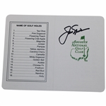 Jack Nicklaus Signed Augusta National Golf Club Scorecard JSA ALOA
