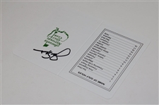 Jack Nicklaus Signed Augusta National Golf Club Scorecard JSA ALOA