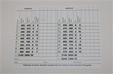 Jack Nicklaus Signed Augusta National Golf Club Scorecard JSA ALOA