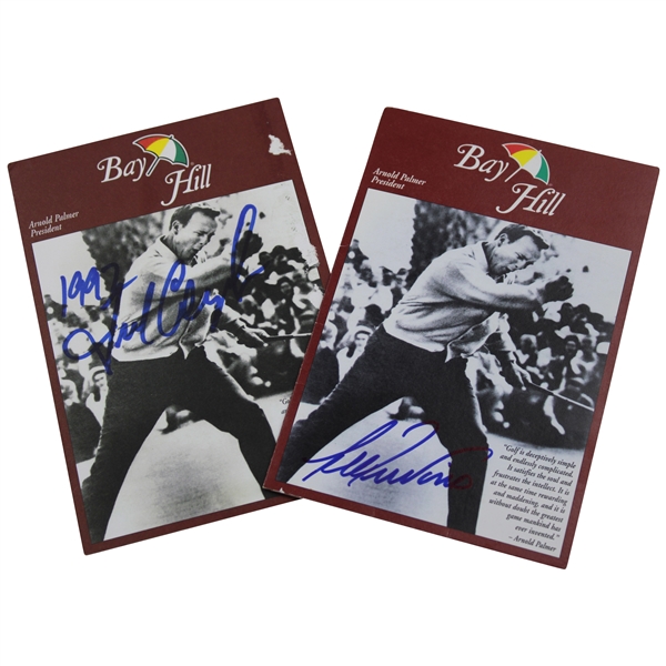 Lee Trevino & Fred Couples (w/1992) Signed Bay Hill Scorecards JSA ALOA