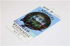 Phil Mickelson Signed 2010 Masters Wednesday Practice Round Ticket JSA#Q05058
