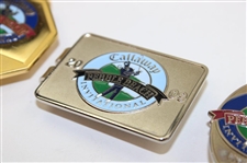 Three (3) Pebble Beach Money Clips
