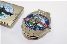 Three (3) Pebble Beach Money Clips