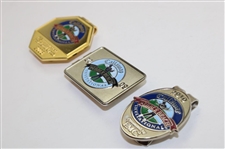 Three (3) Pebble Beach Money Clips