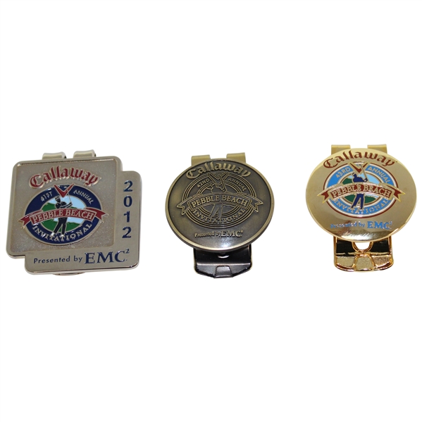 Three (3) Pebble Beach Money Clips
