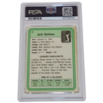 Jack Nicklaus Signed 1981 Donruss Golf #13 PSA/DNA Authentic