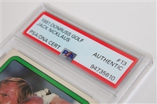 Jack Nicklaus Signed 1981 Donruss Golf #13 PSA/DNA Authentic