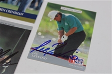 Archer, Crenshaw, Price & Trevino Signed Pro Set Cards JSA ALOA