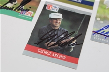 Archer, Crenshaw, Price & Trevino Signed Pro Set Cards JSA ALOA