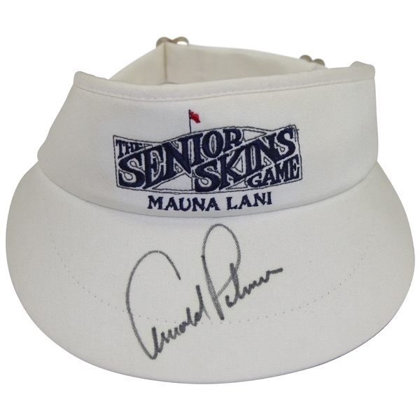 Arnold Palmer Signed Senior Skins Visor JSA ALOA