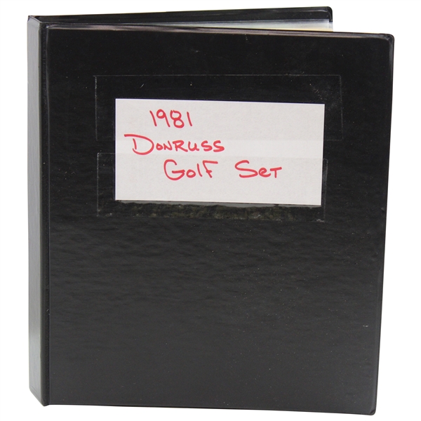 1981 Donruss Golf Set In Binder