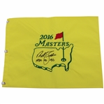 Nick Faldo Signed 2016 Masters Embroidered Flag w/Years Won JSA ALOA
