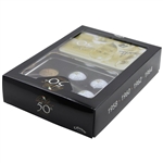 Arnold Palmer Signed 50th Appearance at The Masters Box Set w/Golf Balls & Medal JSA ALOA